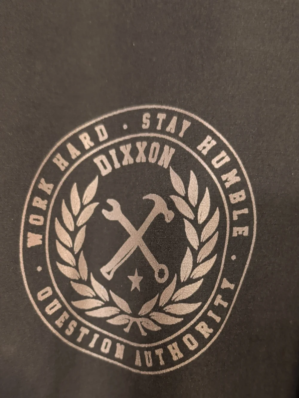 Mens DIXXON Black Coach Jacket with Chest Emblem Size 3XL